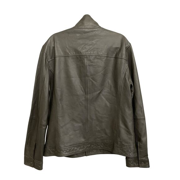 John Varvatos Men's Leather Jacket Sheep Skin Size 56 /US 46 / US Large - Picture 2 of 11